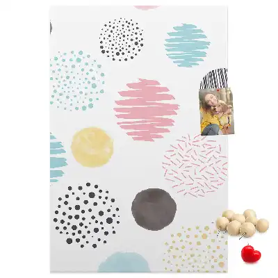 Korktafel Bunte Kreise