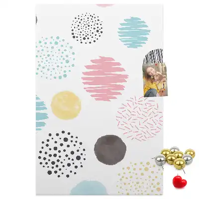 Korktafel Bunte Kreise