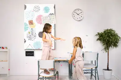 Korktafel Bunte Kreise
