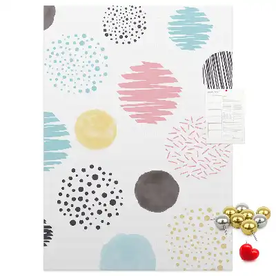 Korktafel Bunte Kreise