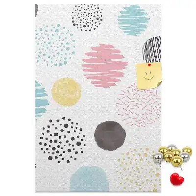 Korktafel Bunte Kreise