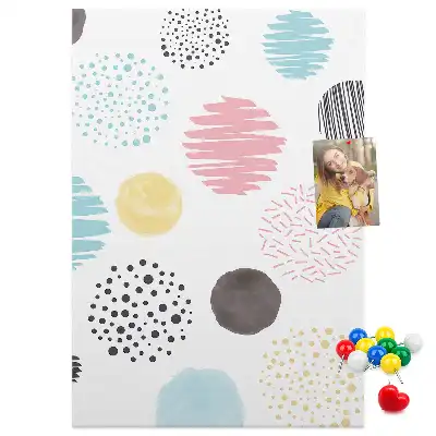 Korktafel Bunte Kreise