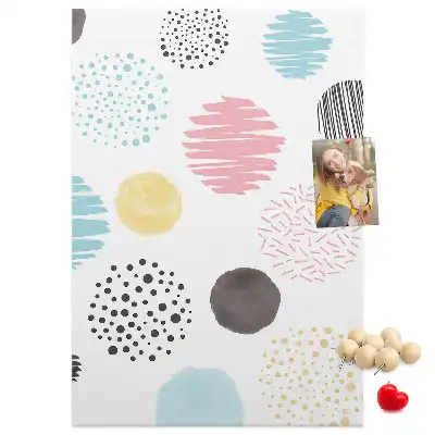 Korktafel Bunte Kreise