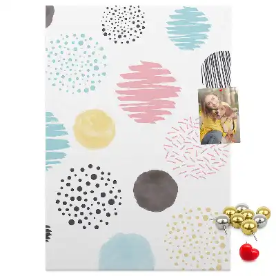 Korktafel Bunte Kreise