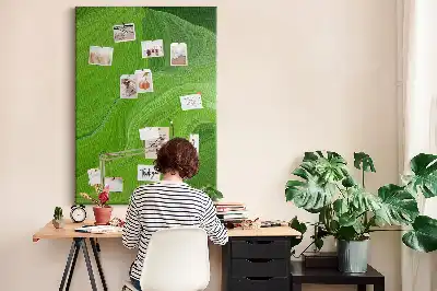 Pinnwand Kork Abstrakte Wellen