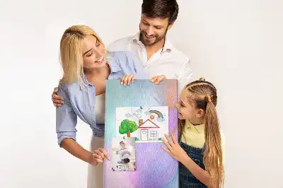 Korktafel Pastellfarbene Federn