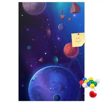Pinnwand Kork Weltraumkunst