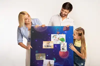 Pinnwand Kork Weltraumkunst