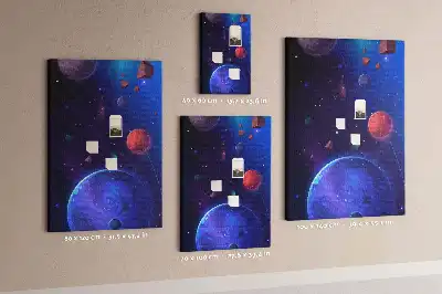 Pinnwand Kork Weltraumkunst