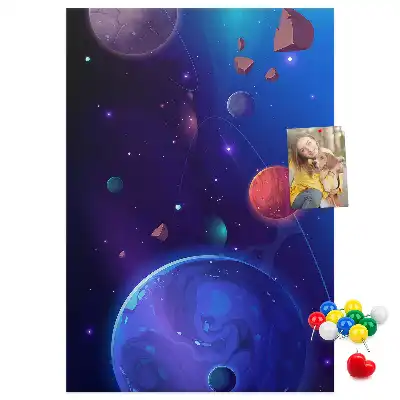 Pinnwand Kork Weltraumkunst