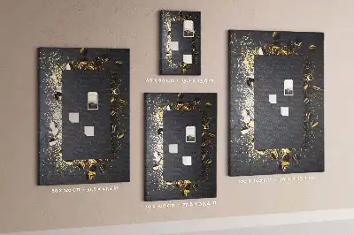 Korktafel mit goldenem Konfetti-Motiv