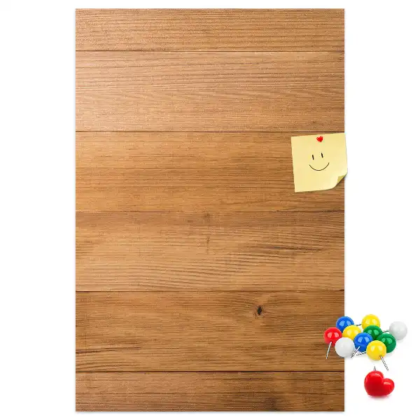 Korktafel mit Holzpaneelen