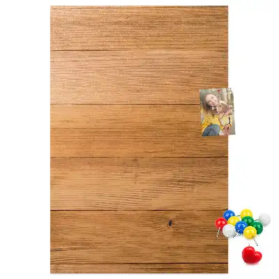 Korktafel mit Holzpaneelen