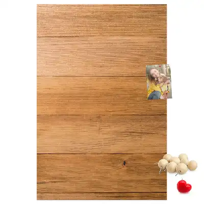 Korktafel mit Holzpaneelen