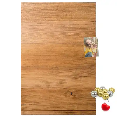 Korktafel mit Holzpaneelen