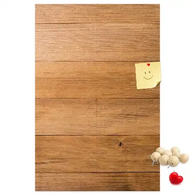 Korktafel mit Holzpaneelen