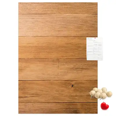 Korktafel mit Holzpaneelen