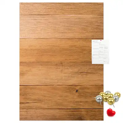 Korktafel mit Holzpaneelen