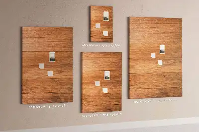 Korktafel mit Holzpaneelen