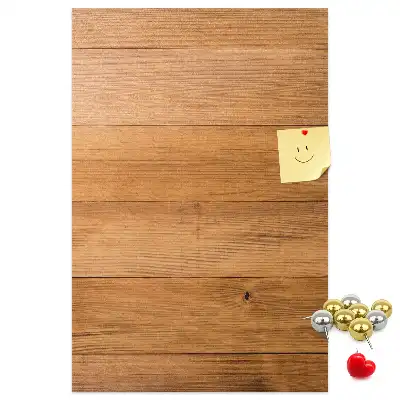 Korktafel mit Holzpaneelen