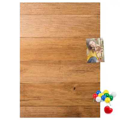 Korktafel mit Holzpaneelen