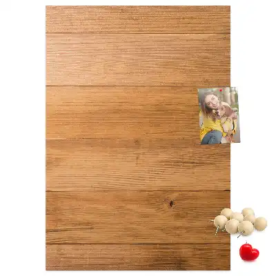 Korktafel mit Holzpaneelen