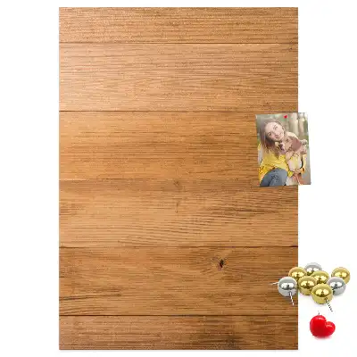 Korktafel mit Holzpaneelen