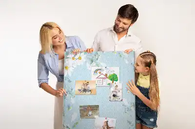 Korktafel Blumen am Ufer