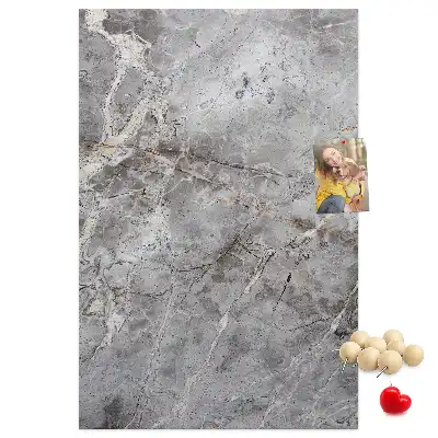 Kork-Pinnwand in tiefdunkler Marmoroptik