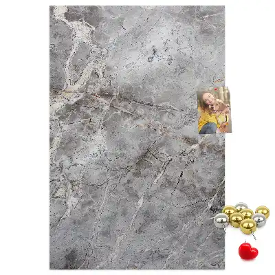 Kork-Pinnwand in tiefdunkler Marmoroptik