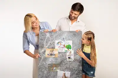 Kork-Pinnwand in tiefdunkler Marmoroptik