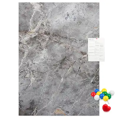 Kork-Pinnwand in tiefdunkler Marmoroptik