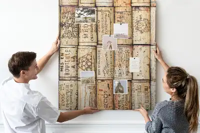 Korktafel aus Weinkorken