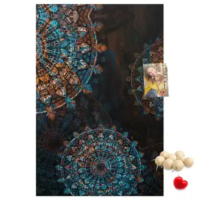 Pinnwand Kork Dekorative Mandala