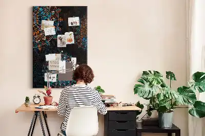 Pinnwand Kork Dekorative Mandala