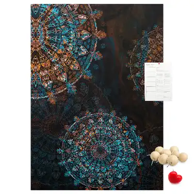 Pinnwand Kork Dekorative Mandala