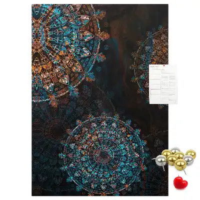 Pinnwand Kork Dekorative Mandala