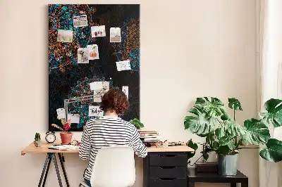 Pinnwand Kork Dekorative Mandala
