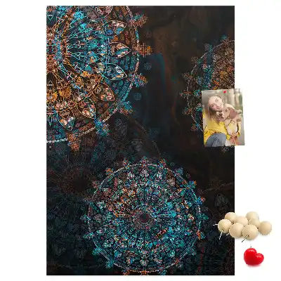 Pinnwand Kork Dekorative Mandala