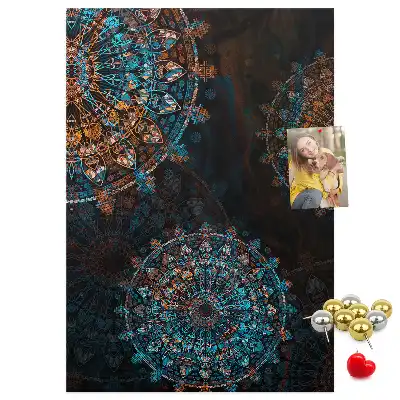 Pinnwand Kork Dekorative Mandala