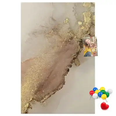 Pinnwand mit glänzendem Marmor-Design