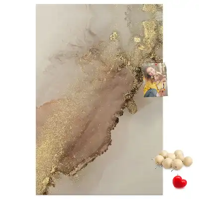 Pinnwand mit glänzendem Marmor-Design