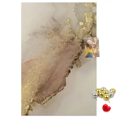 Pinnwand mit glänzendem Marmor-Design