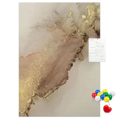 Pinnwand mit glänzendem Marmor-Design
