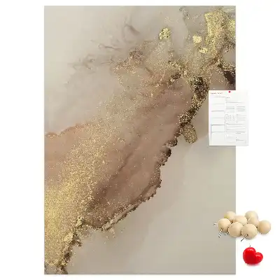 Pinnwand mit glänzendem Marmor-Design