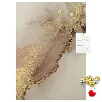 Pinnwand mit glänzendem Marmor-Design