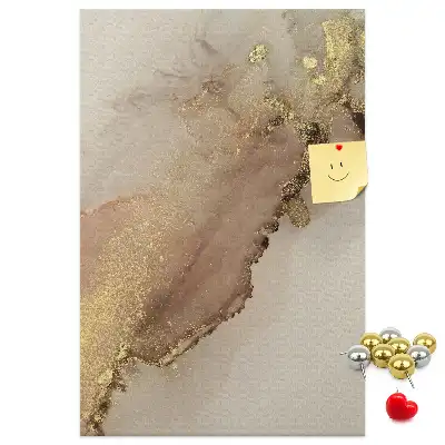 Pinnwand mit glänzendem Marmor-Design