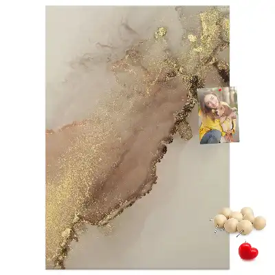 Pinnwand mit glänzendem Marmor-Design