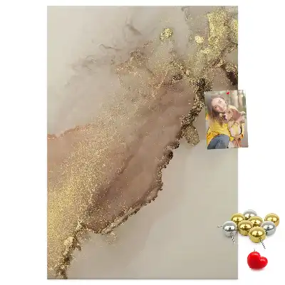 Pinnwand mit glänzendem Marmor-Design