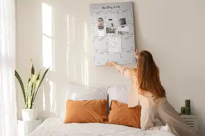 Korktafel Pläne für den Monat